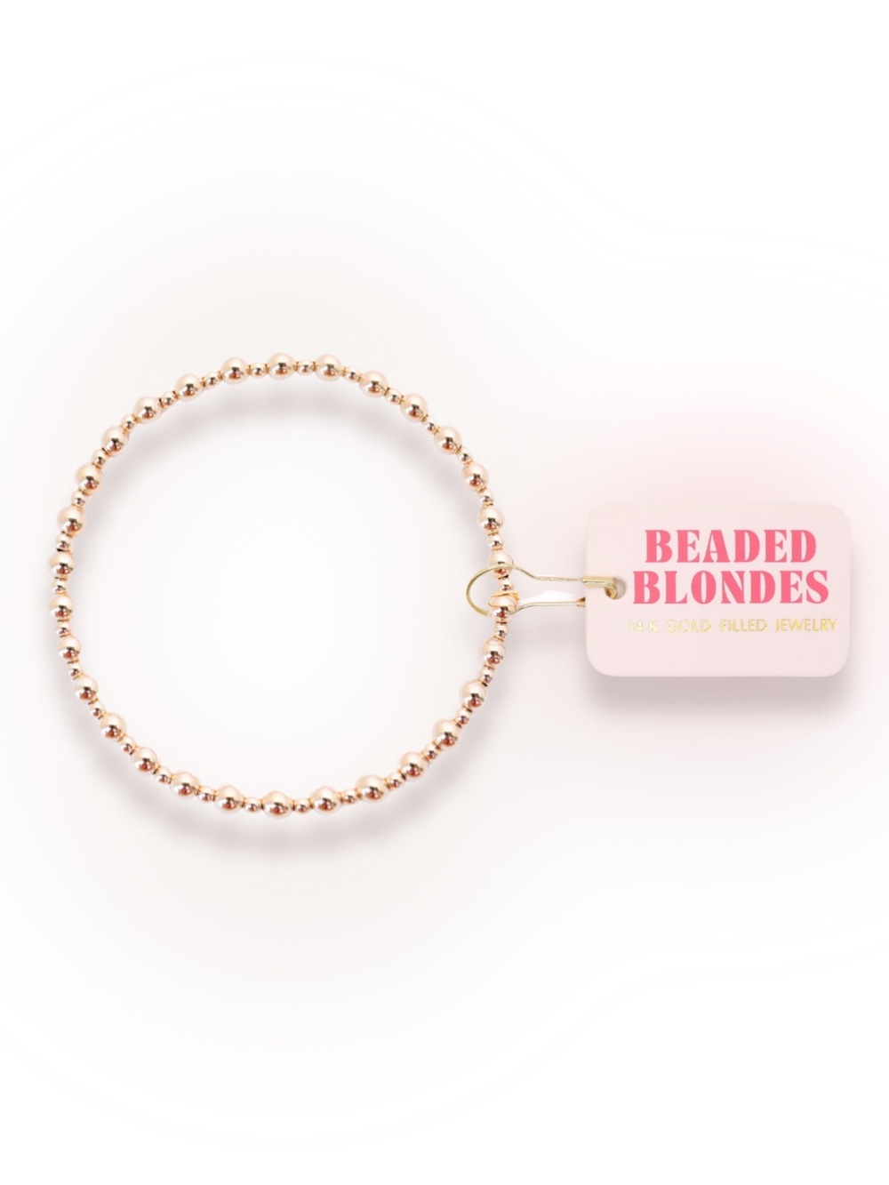 Beaded Blondes Petite 6.25 inch Mini Katy Gold Bracelet